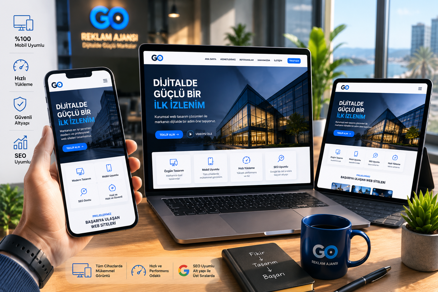 Mobil uyumlu Mersin web tasarım örneği