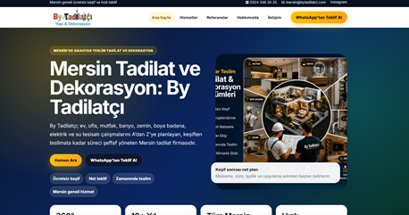 By Tadilatçı web tasarım referansı