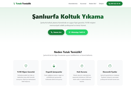 Koltuk Yıkama Firması referans çalışması