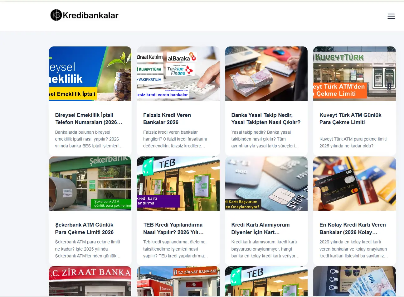 KrediBankalar referans çalışması