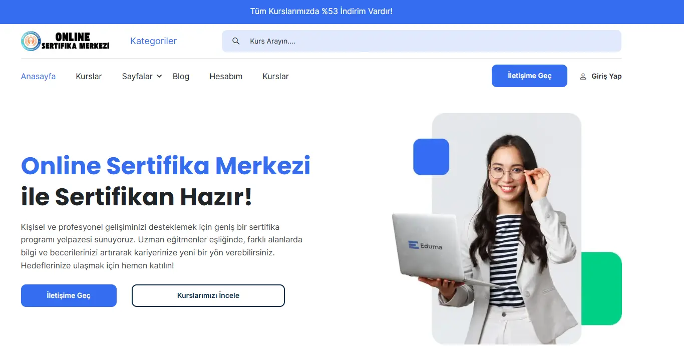 Online Sertifika Merkezi referans çalışması